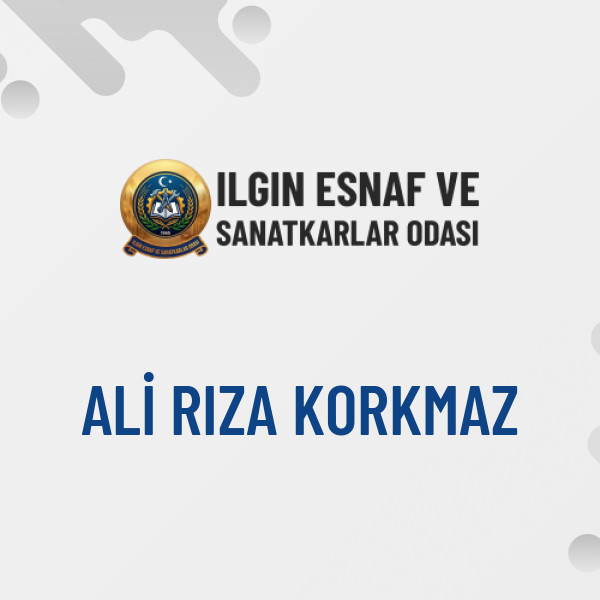 ALİ RIZA KORKMAZ
