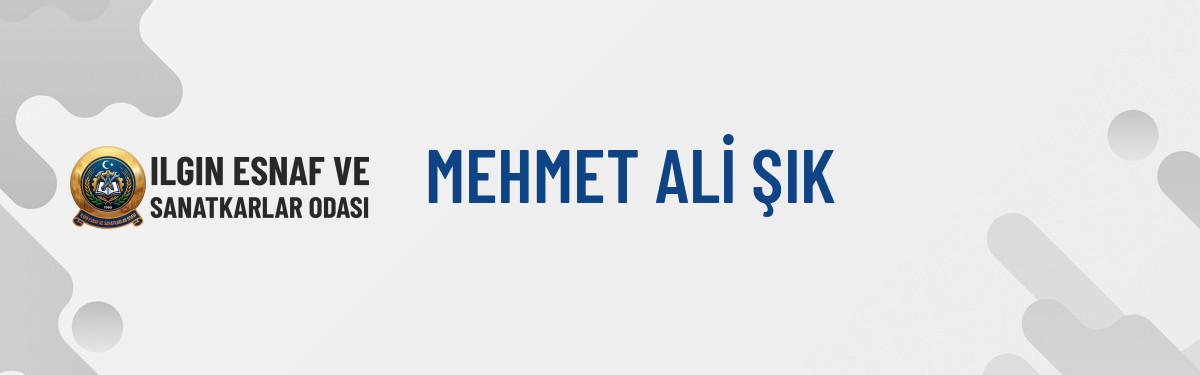 MEHMET ALİ ŞIK
