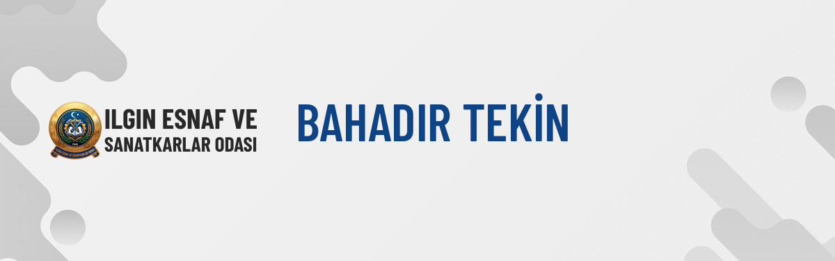 BAHADIR TEKİN