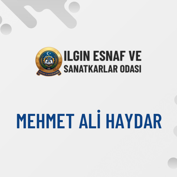 MEHMET ALİ HAYDAR