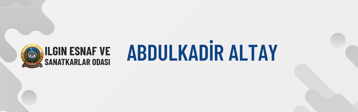 ABDULKADİR ALTAY