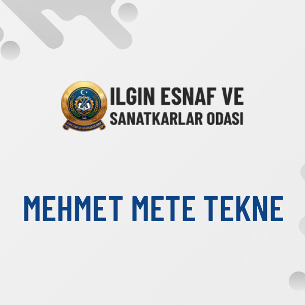 MEHMET METE TEKNE