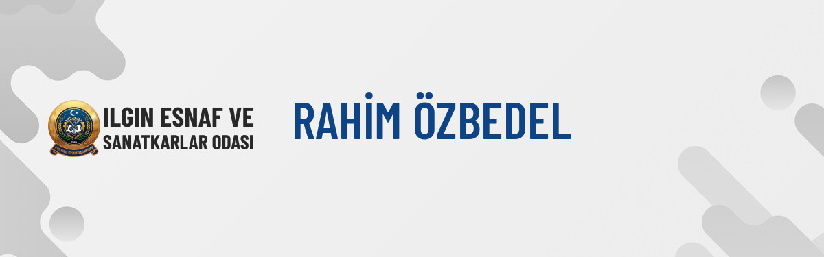 RAHİM ÖZBEDEL